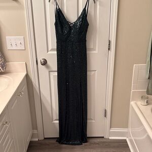Speechless Black Sequin Maxi Dress
